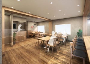 国宏技研、カフェと食堂を東京・府中にオープン! - フロアによって異なるコンセプト