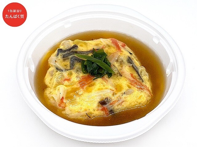 「鶏ガラ仕立ての天津風玉子あんかけ豆腐」(421円)