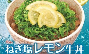 すき家、「ねぎ塩レモン牛丼」580円が登場