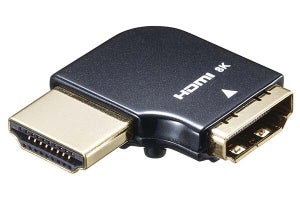 HDMIの向きを90度変えるL字型アダプター　オスメス変換も