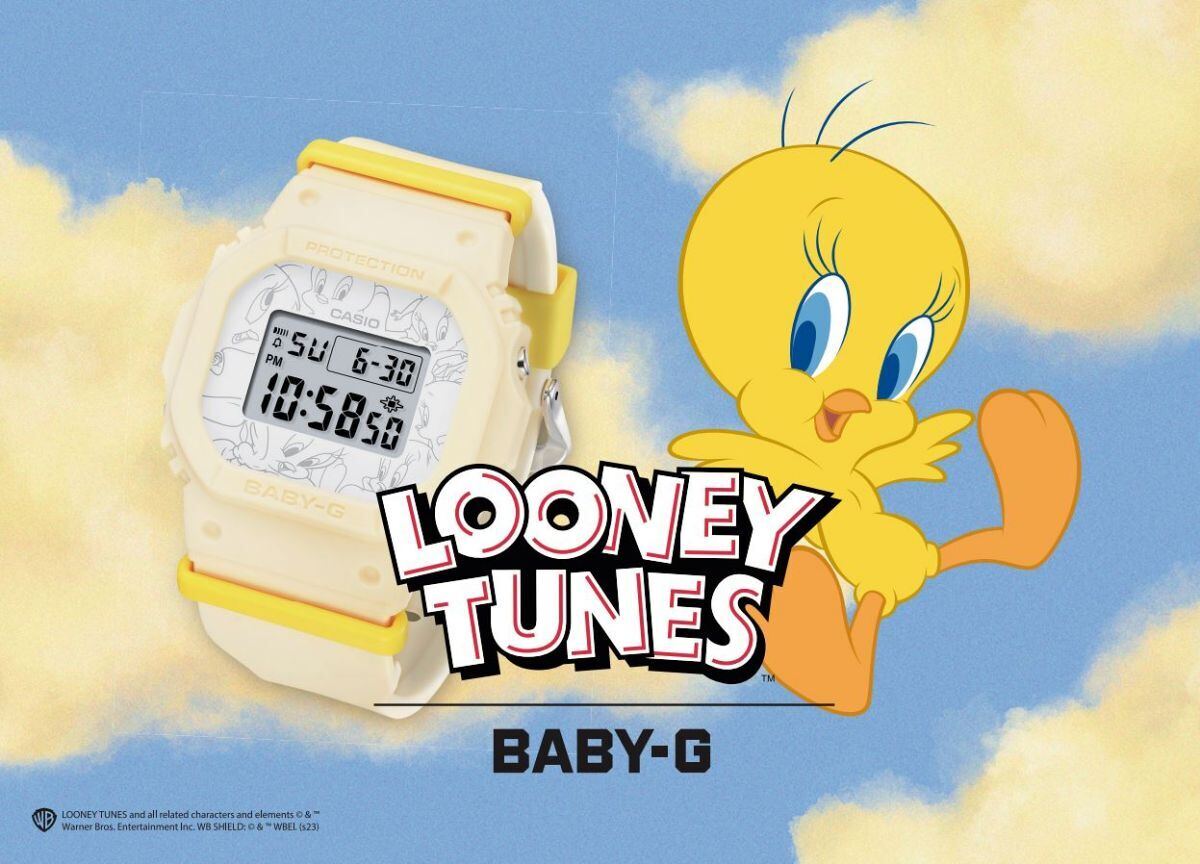 BABY-G×TWEETY、レトロカラー＆コミカルデザインのコラボモデル | マイナビニュース