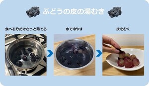 【トゥルン】巨峰の皮が簡単にむけちゃう方法って!? - 農水省が紹介するライフハックに「こんな食べ方があったとは」「ぶどう食べたくなってきた」の声