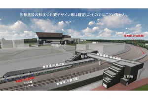 JR北海道「Fビレッジ」新駅は球場まで300m、待避線に相対式ホーム