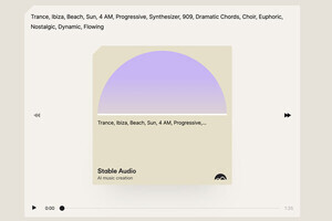 Stability AI、テキストから音楽・サウンドを生成する「Stable Audio」