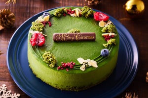 新作クリスマスケーキ「宇治抹茶ノエル ドゥーブル ショコラ」発売 - 宇治抹茶とチョコの2層の味わい!