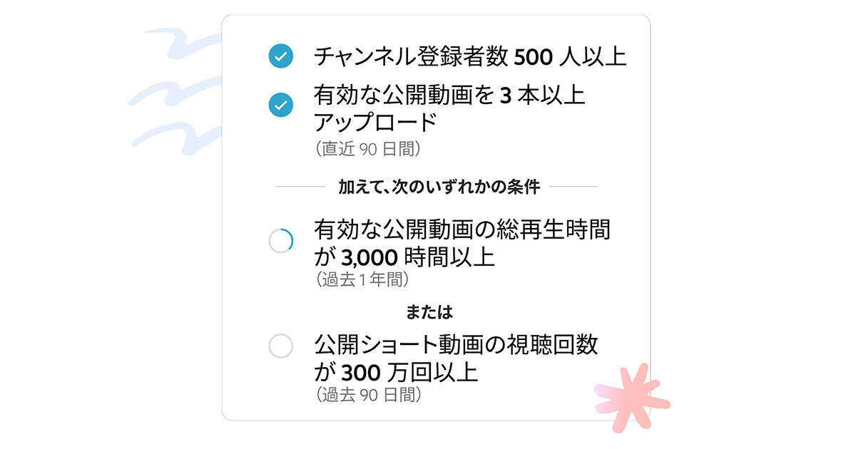 YouTube収益化プログラムの要件緩和が日本にも適用、登録者500人から収益化可能に | マイナビニュース