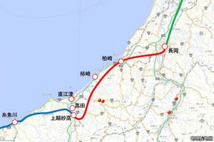 「新潟市～上越市」鉄道高速化で4案検討、いっそ新幹線が正解かも