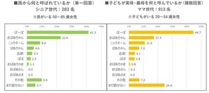 「ば〜ば」と呼ばれているシニア女性の割合は?