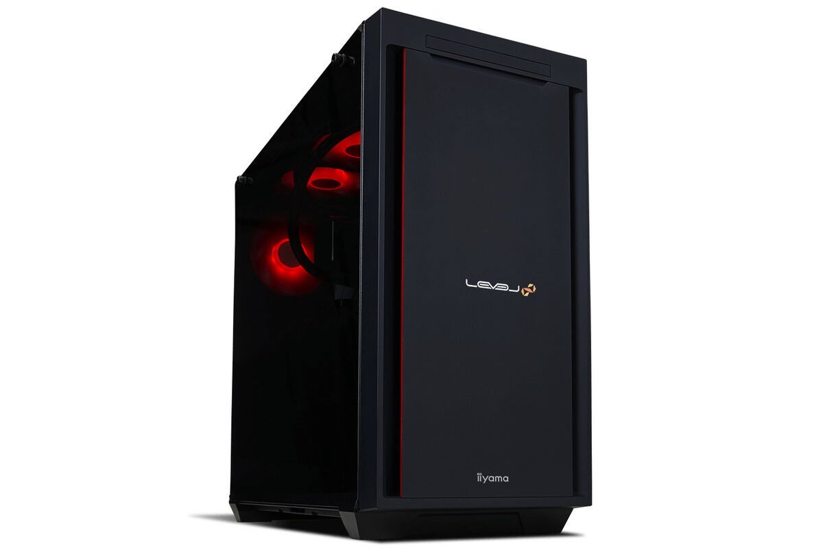 iiyama PC、ミドルタワーゲーミングPCに赤く光る新モデル「LEVEL∞ R