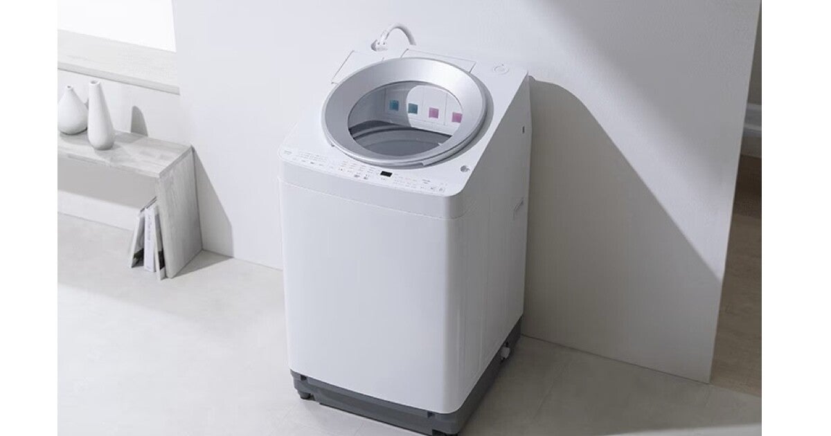 業界初、2種類ずつの洗剤・柔軟剤を選んで自動投入できる全自動洗濯機