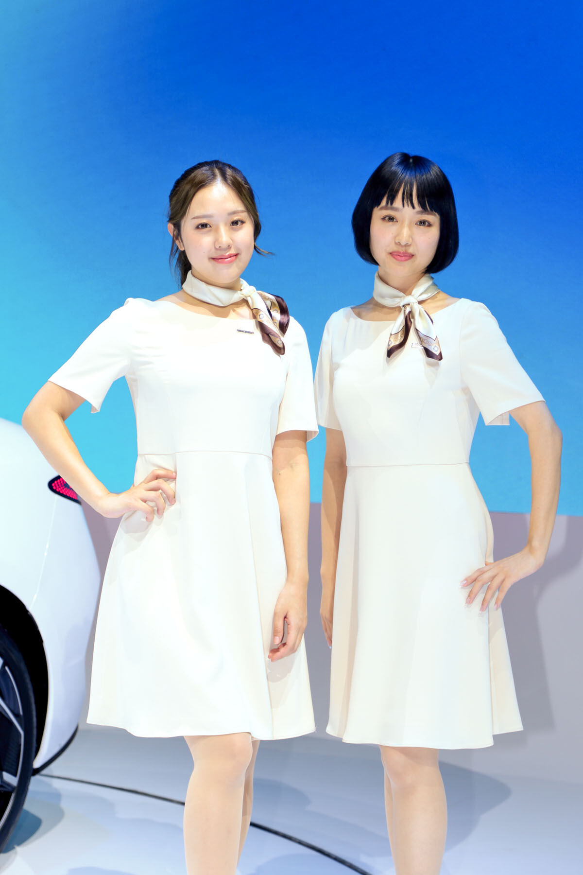 「ジャパンモビリティショー2023」のコンパニオンたち