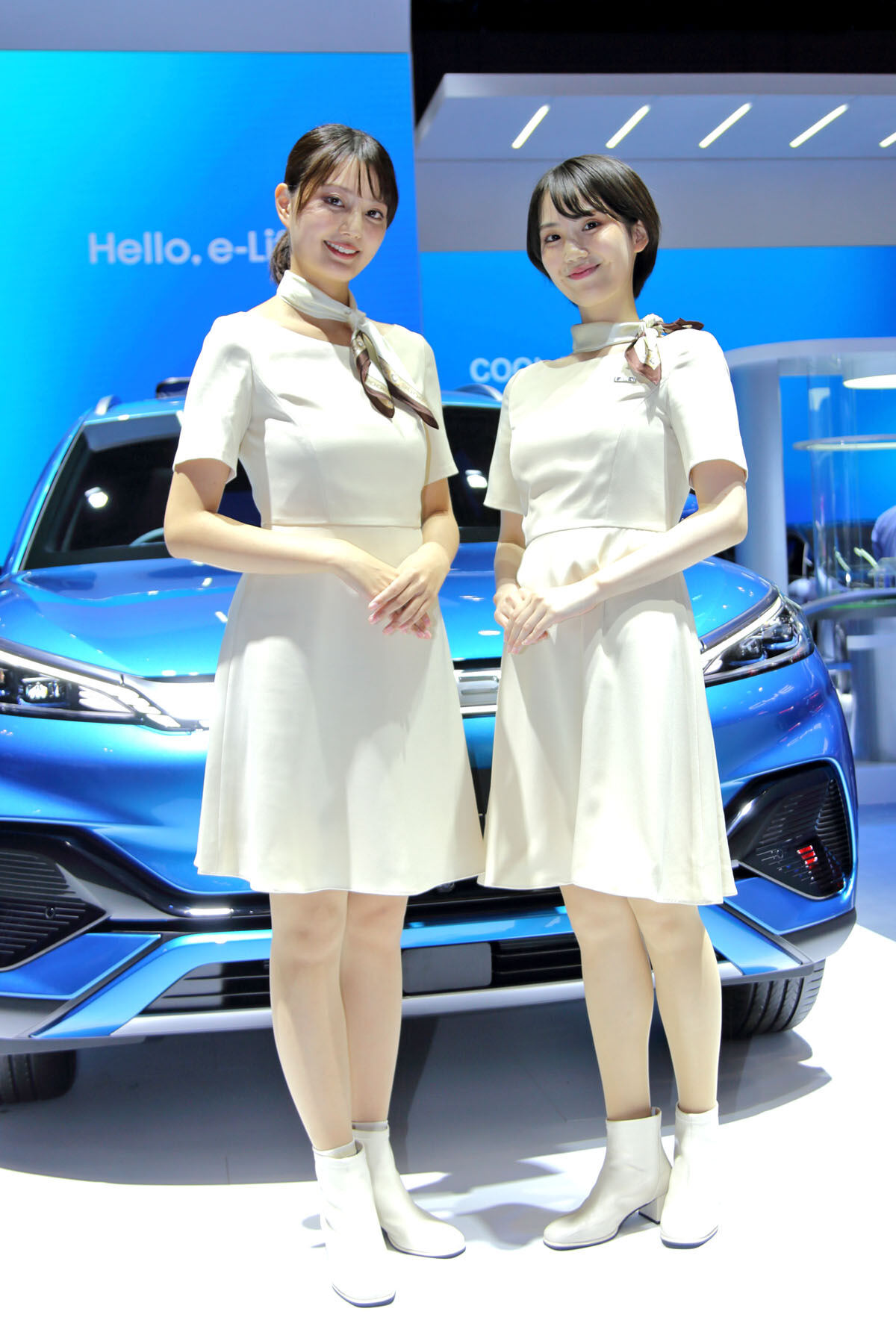 「ジャパンモビリティショー2023」のコンパニオンたち