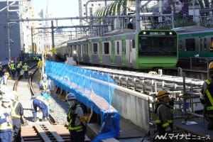 JR東日本、渋谷駅の線路切換工事を公開 - 運休を伴う最後の工事に