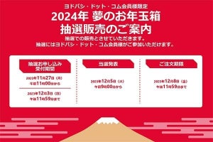 ヨドバシ「夢のお年玉箱」2024年版、追加抽選スタート！ 12月12日10時 