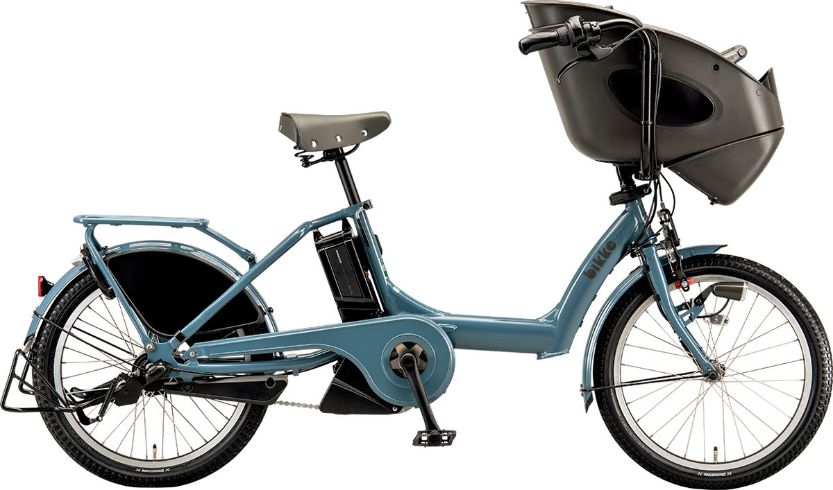 ブリジストン電動自転車 BIKKE 20インチ ダークグレー 美品 暖かい 