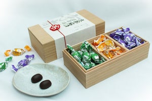 京都の銘酒3種を使ったチョコレートボンボンのアソートを期間限定で販売