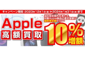 iPhone・iPad・Macの買取金額上昇！ 最終査定額から10%増額の高額買取キャンペーン