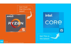 Intel、最新のAMD Ryzen 7000シリーズに古いZen2が混じっていることを揶揄するスライド公開 - 既に削除済み