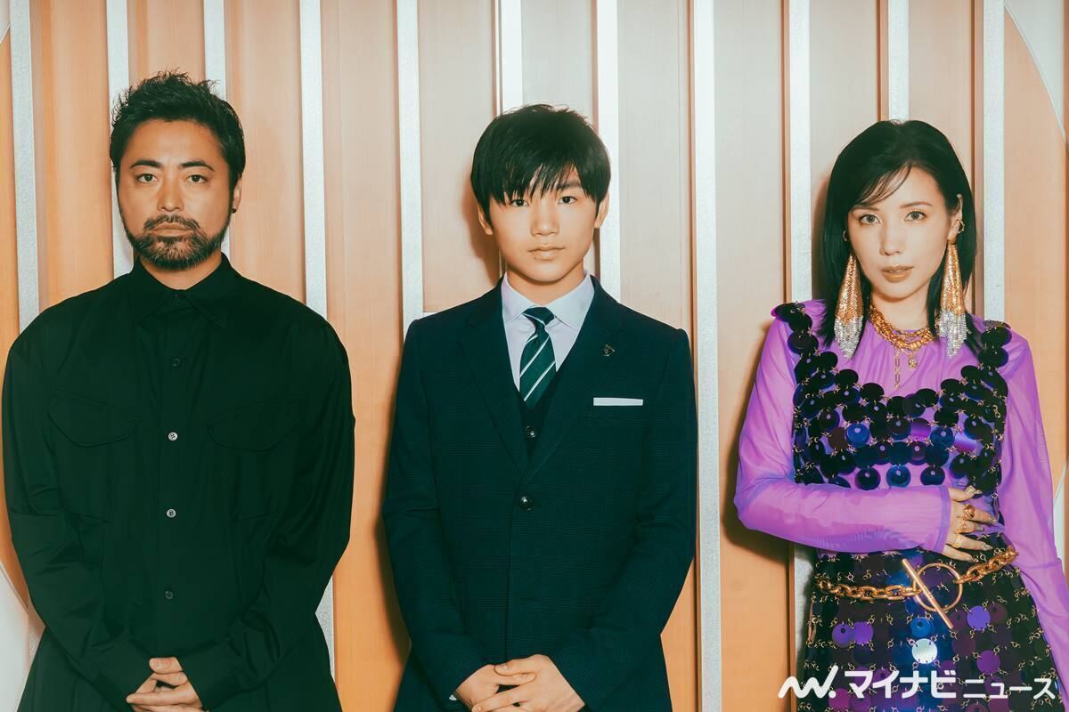 (左から)山田孝之、寺田心、仲里依紗