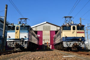 JR貨物、EF65形の撮影会 - 引退した機関車を往年の1000番代に復元