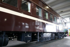 京都鉄道博物館「SLスチーム号」客車をマイテ49形イメージの塗装に