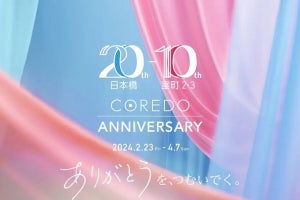 20周年を迎えるCOREDO日本橋で記念イベント開催-大抽選会や写真展、限定グッズも登場 