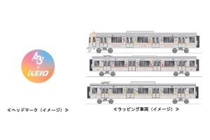 京王電鉄『A3!』コラボ、井の頭線にラッピング車両 - 記念乗車券も