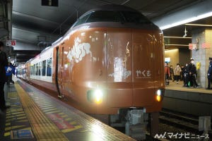 JR西日本「やくも」新型車両273系が大阪駅に - 温かみのある電車に