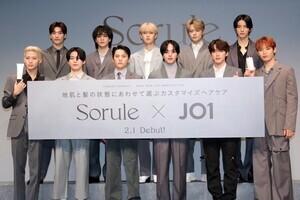 JO1、生花を用いた新CMに大満足「かっこいい」「自分たちがアートの一部に」