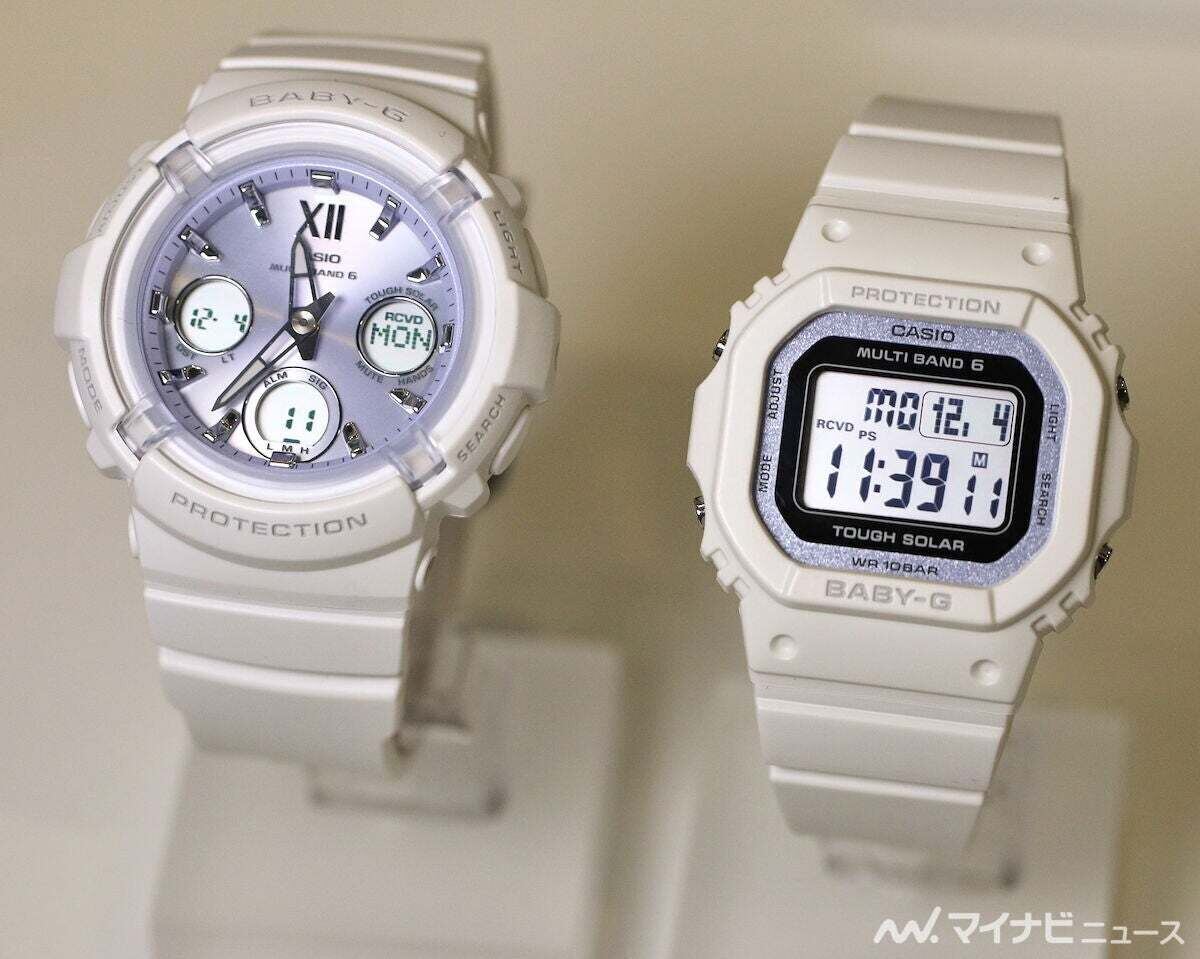 カシオ「BABY-G」、スペシャルポーチ付属で春らしいさわやかな2モデル