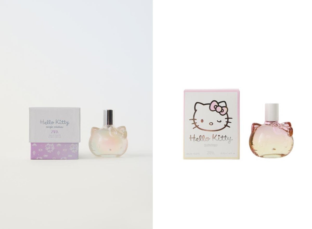 ZARA (左)HELLO KITTY© MAGIC RAINBOW 50 ML、(右)HELLO KITTY © SUMMER 50 ML