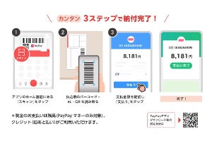 PayPay、東京でも駐車違反金の支払いに対応 - 兵庫・山口・千葉・埼玉で対応済