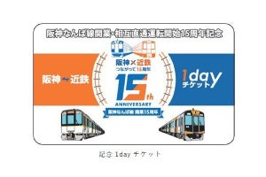阪神＆近鉄「1dayチケット」など、相互直通運転15周年企画の第2弾