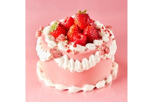 ピンクで華やかな「母の日デコレーションケーキ」、アトリエ アニバーサリーより発売