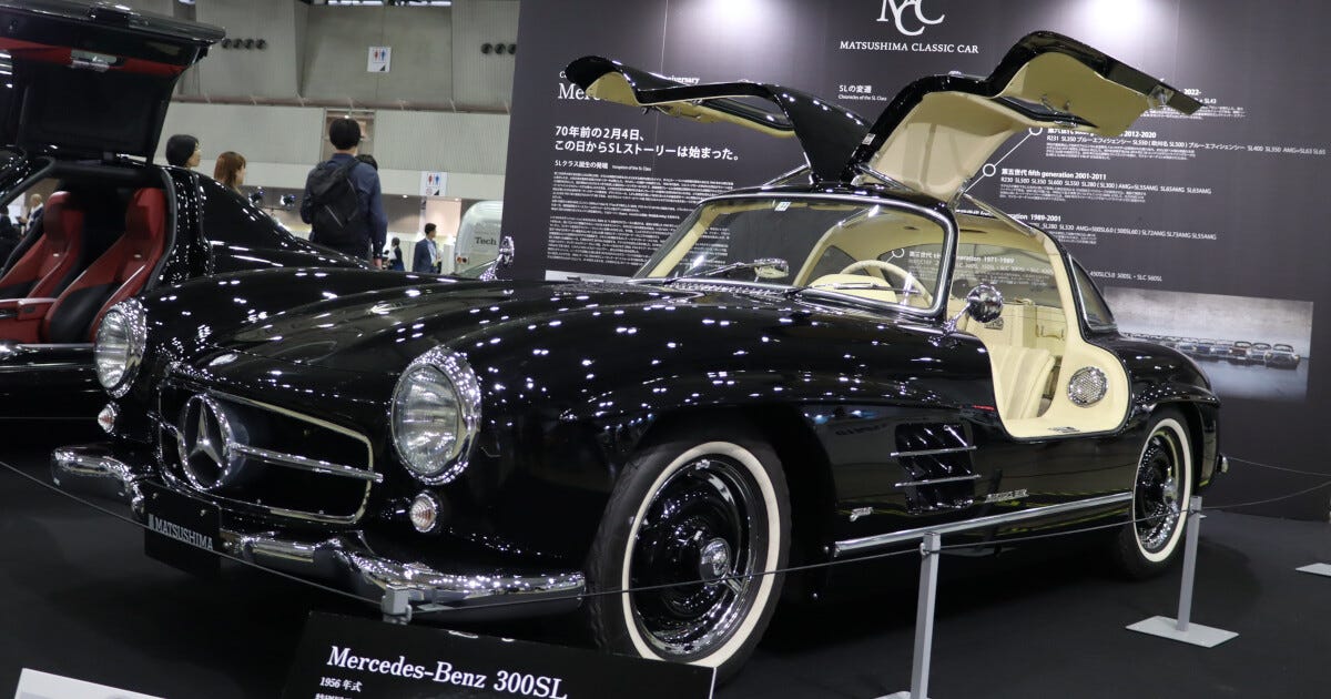 超レア車「300SL」は相場3億? ガルウイングのメルセデスが豪華共演!【オートモビルカウンシル2024】 | マイナビニュース