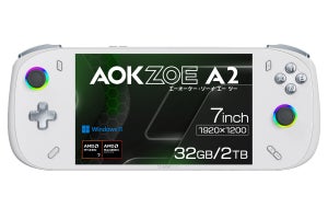 「AOKZOE A2 国内正規版」発売 - 全面フロントガラス採用、Ryzen 7 6800U搭載モデルは9万円切り