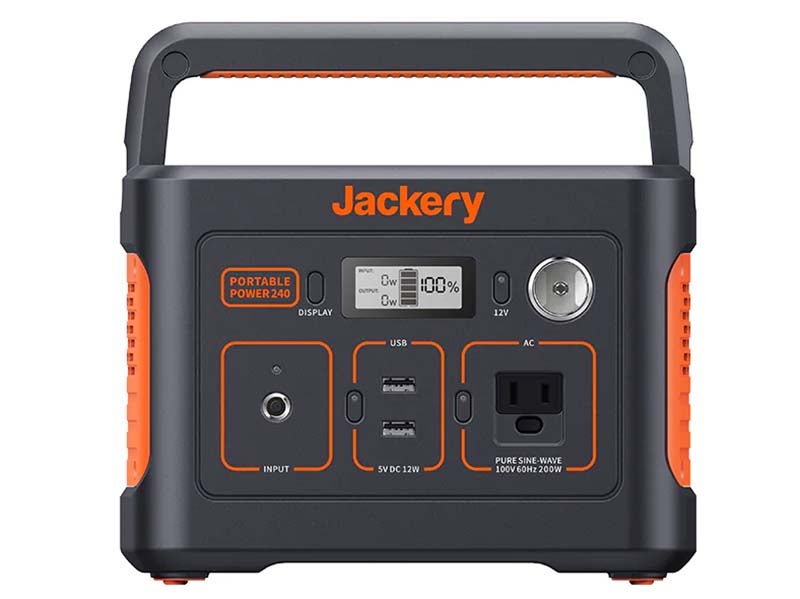 Jackery、小型ポータブル電源「240」をリニューアル 出力や寿命を 