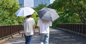 【最強】“寒いくらい涼しい日傘”の体感温度はマイナス4℃以上! 「個人的最強の日傘」「美白狂男子ではないが避暑という目的で使いたい」と話題に