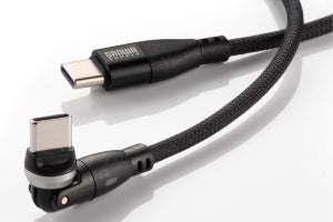 サンワサプライ、くるくる回るコネクタを採用した100W対応USB Type-Cケーブル