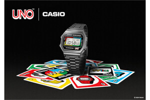 世界的人気カードゲーム「UNO」とカシオクラシックのコラボウオッチが登場