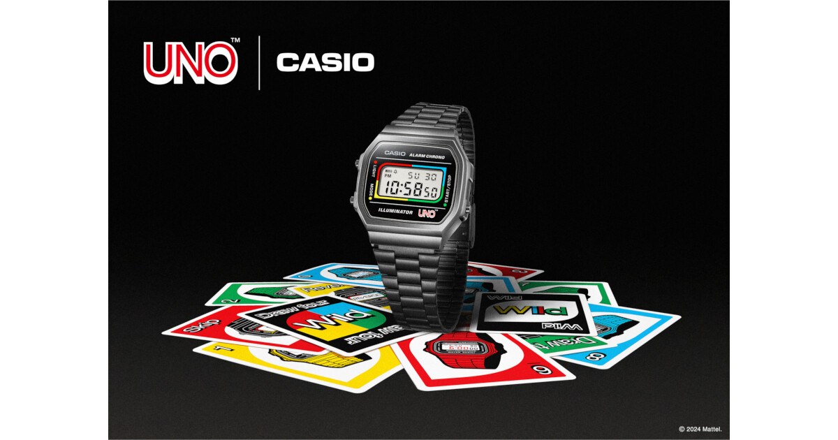 世界的人気カードゲーム「UNO」とカシオクラシックのコラボ