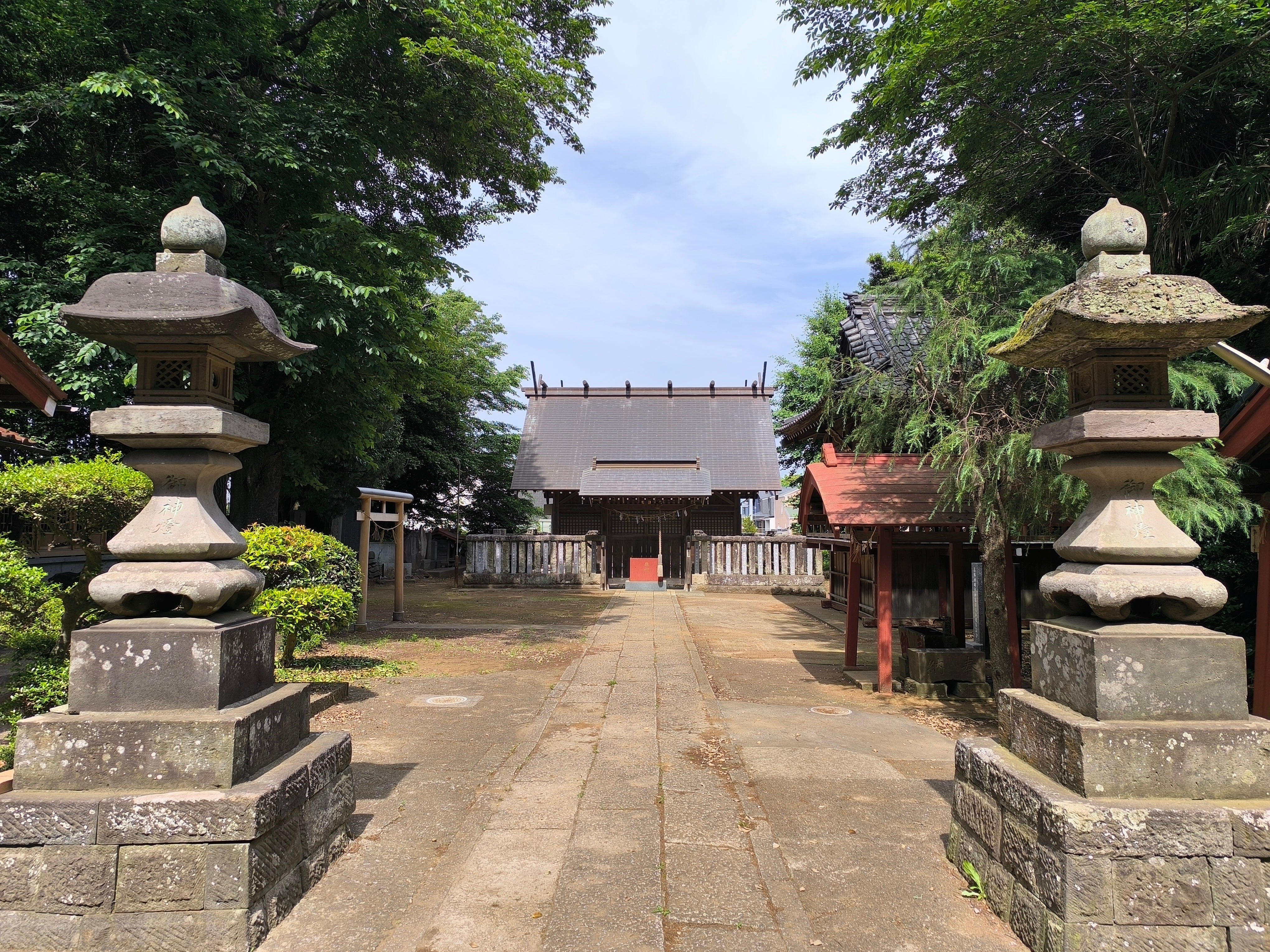 神社の風景の撮影例