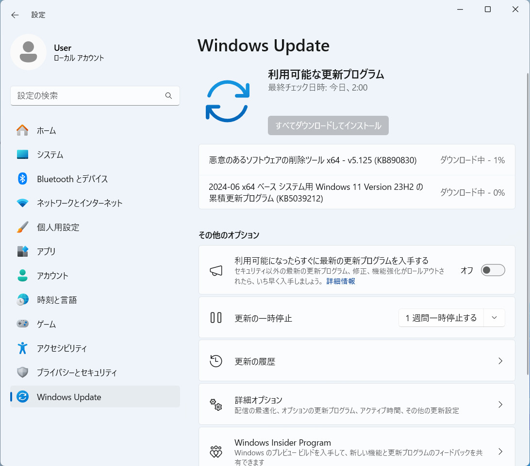 図1 2024年6月のセキュリティ更新プログラム（月例パッチ）が公開された