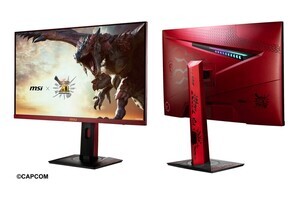 「モンハン20周年×MSI」コラボゲーミングモニターは火竜「リオレウス」モチーフの赤いデザイン