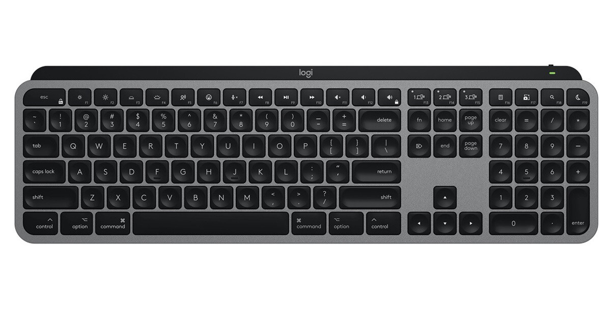 ロジクール、「MX KEYS S」キーボードに英字配列のMacモデル