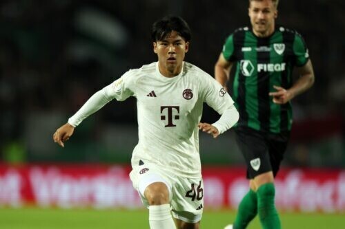 バイエルンではトップチームデビューも飾った福井太智 [写真]＝Getty Images