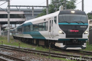 JR東日本、特急「アルプス」運行開始 - 初日はE257系2000番代使用