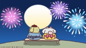 【エモい】ポムポムプリン&マカロンちゃんの花火デートに萌えキュン! - プリンくんが見つめるのは?