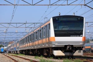 JR東日本、グリーン車4両連結の中央快速線E233系試運転編成を撮影