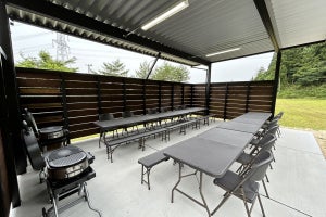 甲賀市の会員制アウトドアフィールドにBBQエリアがオープン